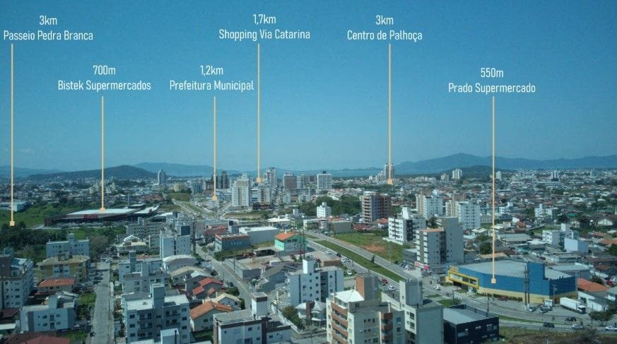 Apartamento 2 dorm (1 suíte) 76,32 m² em Palhoça — foto 2